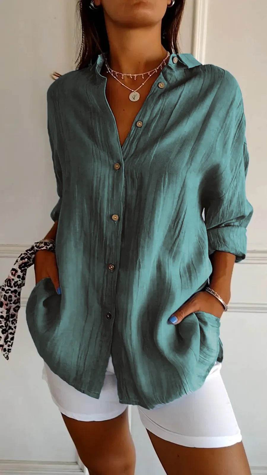 Chemise Femme à Col Revers - Clairea Boutique
