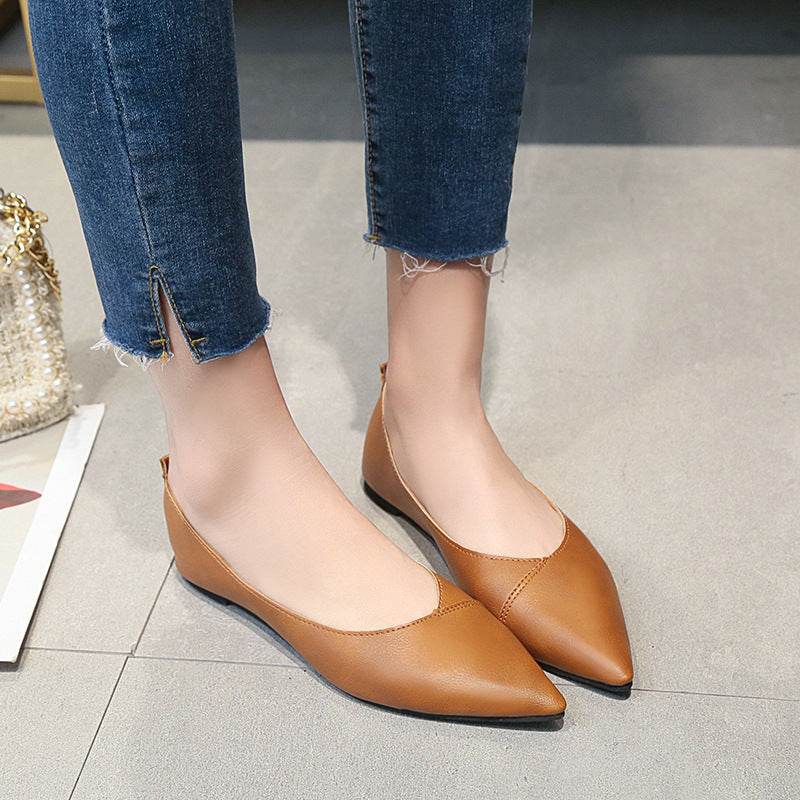 Chaussures Plates Pointues à Bout Peu Profond - Clairea Boutique
