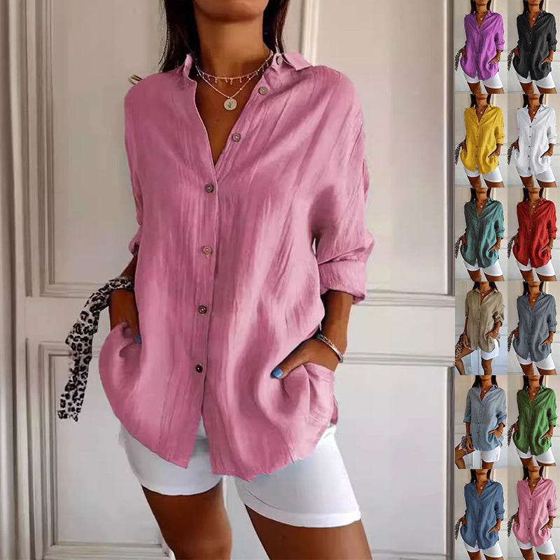 Chemise Femme à Col Revers - Clairea Boutique