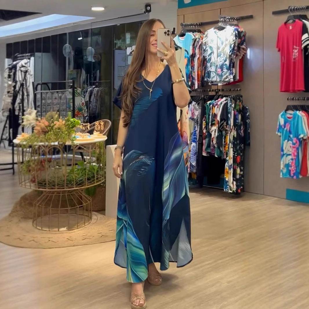 Robe Imprimée Loose Mode Européenne - Clairea Boutique