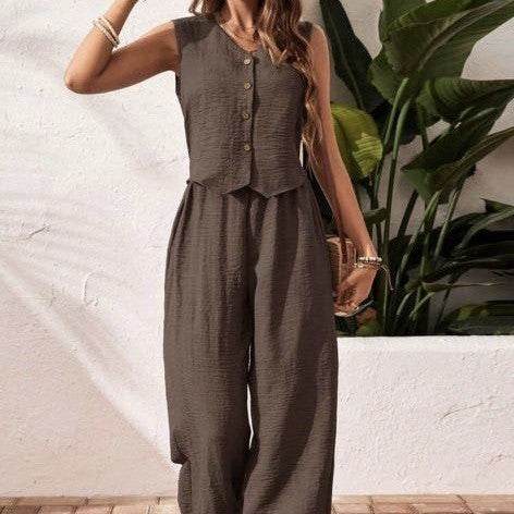 Ensemble Lin Femme 2 Pièces - Clairea Boutique
