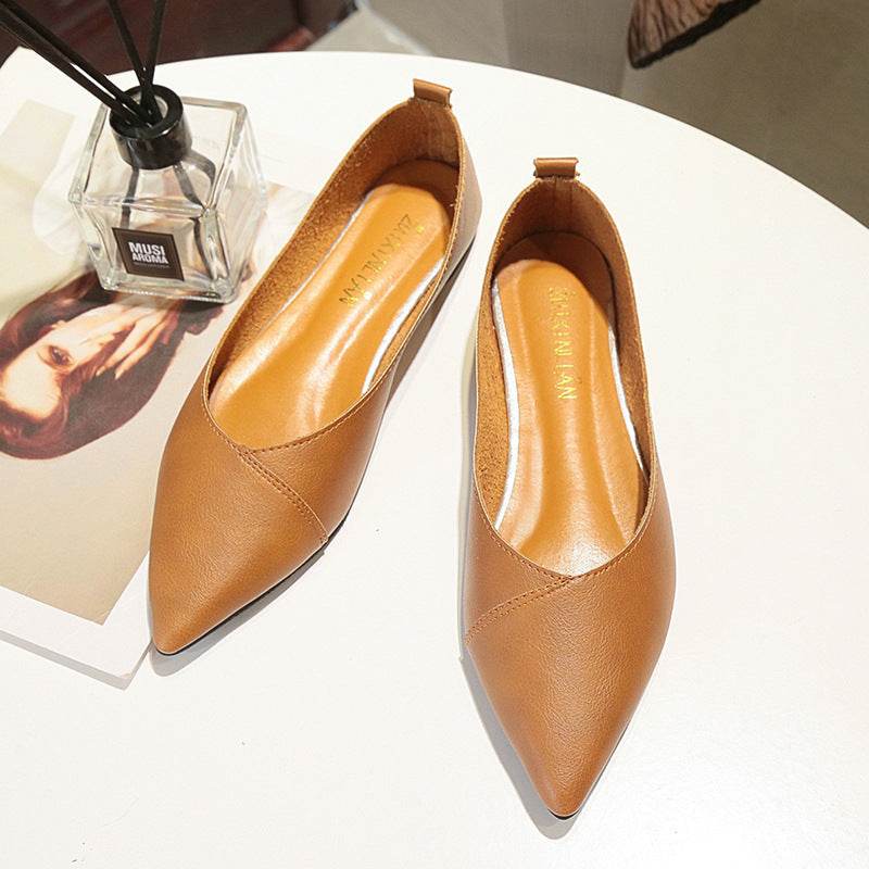 Chaussures Plates Pointues à Bout Peu Profond - Clairea Boutique
