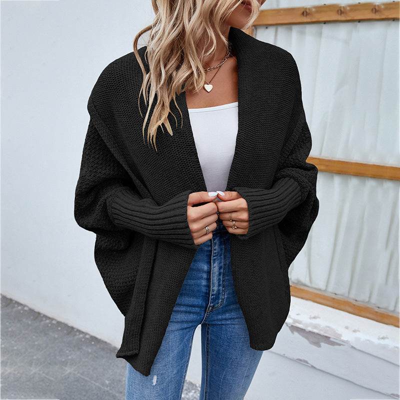 Cardigan Maille Oversize à Manches Chauve-Souris - Clairea Boutique