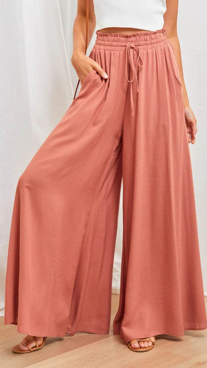 Pantalon de Détente Large et Confortable avec Poches - Clairea Boutique