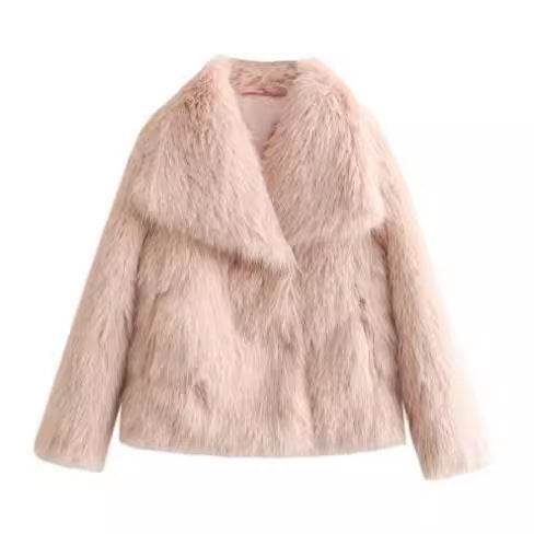 Manteau Hiver Épais Femme – Col à Revers en Fausse Fourrure - Clairea Boutique