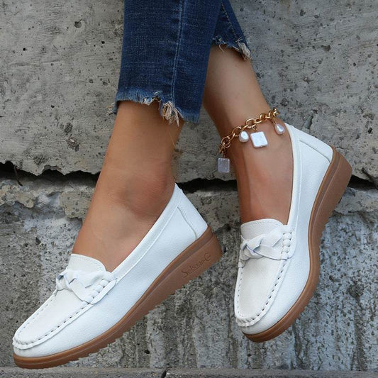 Chaussures Plates à Motif Tissé - Clairea Boutique