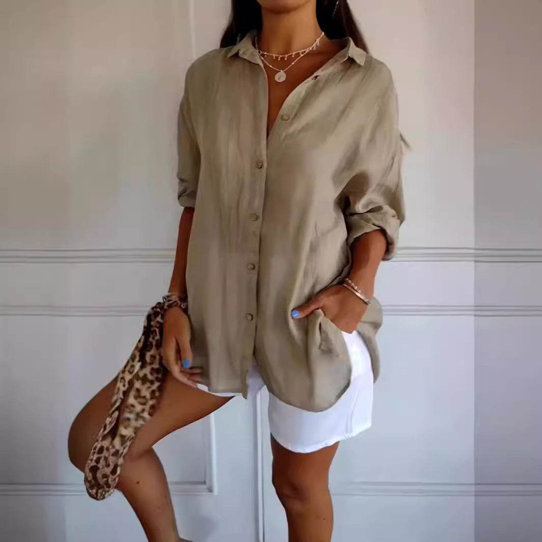 Chemise Femme à Col Revers - Clairea Boutique