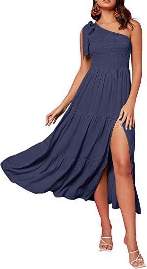 Nouvelle Robe d'Été Élégante à Épaule - Clairea Boutique