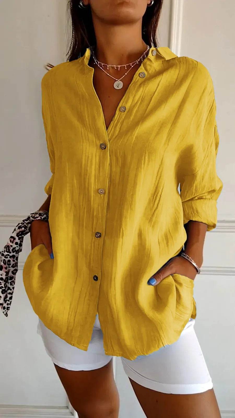 Chemise Femme à Col Revers - Clairea Boutique