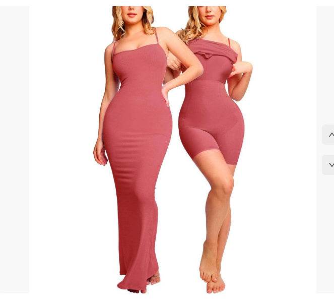 Robe Gaine Sculptante à Bretelles - Clairea Boutique