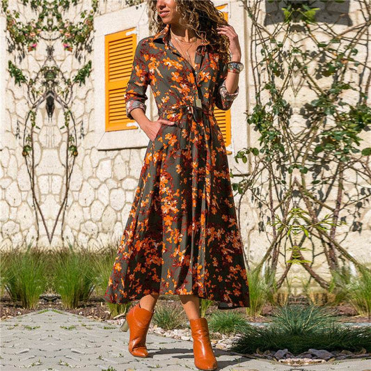 Robe Madrid Vintage en Chiffon - Clairea Boutique