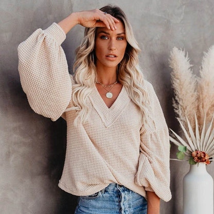 T-shirt Chic à Col V - Clairea Boutique