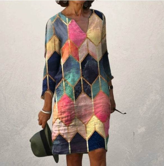 Robe Bohème à Motifs - Clairea Boutique