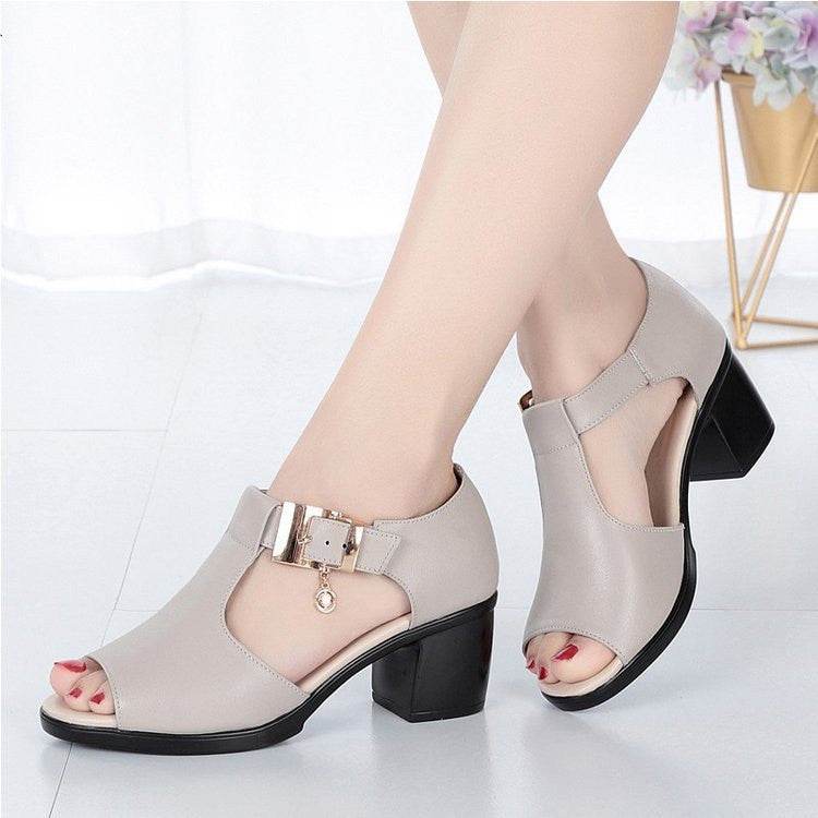 Sandales Confort à Talon - Clairea Boutique