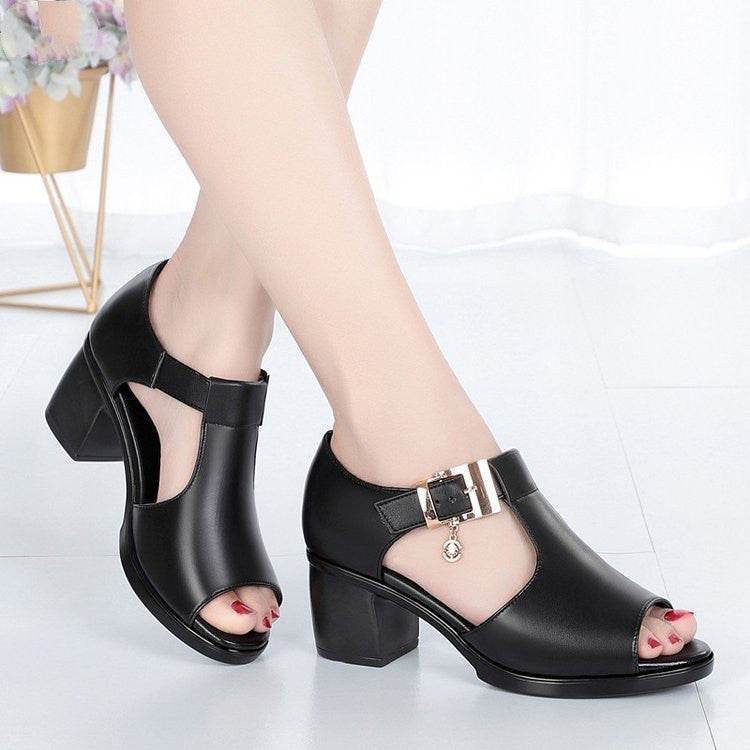 Sandales Confort à Talon - Clairea Boutique