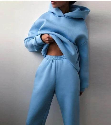 Ensemble Décontracté Femme 2 Pièces – Sweat à Capuche & Pantalon de Jogging - Clairea Boutique