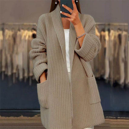 Cardigan Maille à Revers avec Poches - Clairea Boutique