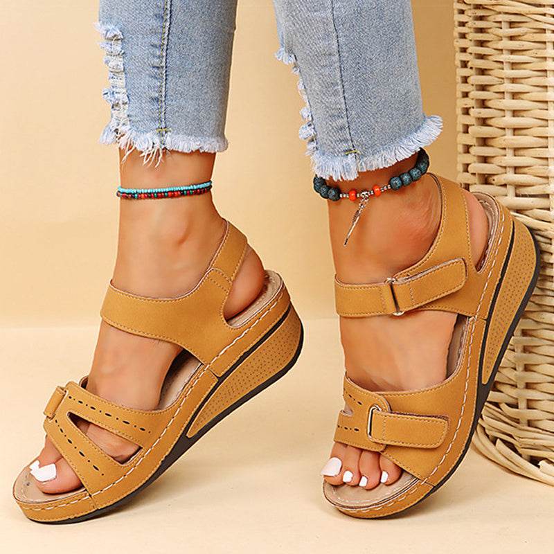 Sandales Compensées d'Été à Scratch - Clairea Boutique
