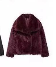 Manteau Hiver Épais Femme – Col à Revers en Fausse Fourrure - Clairea Boutique