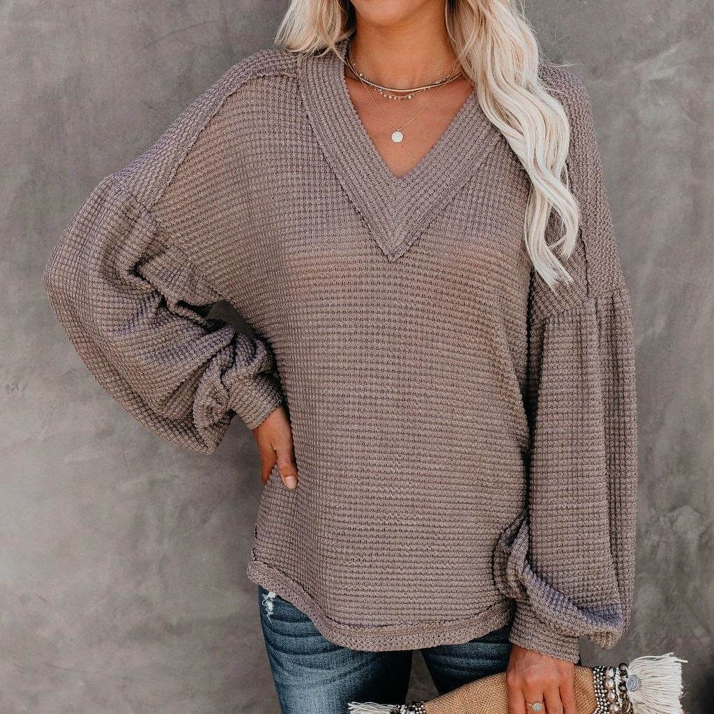 T-shirt Chic à Col V - Clairea Boutique