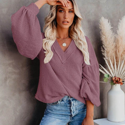 T-shirt Chic à Col V - Clairea Boutique
