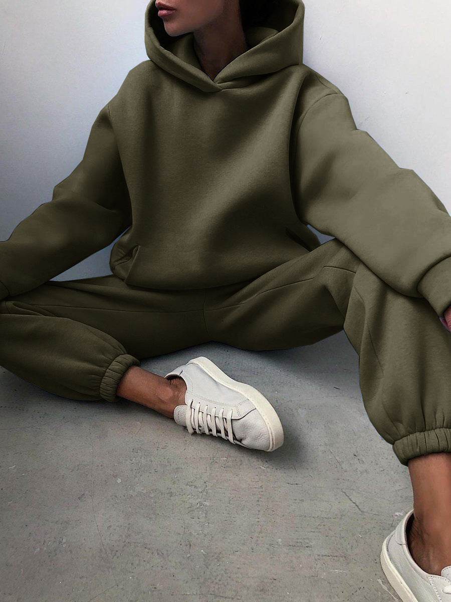 Ensemble Décontracté Femme 2 Pièces – Sweat à Capuche & Pantalon de Jogging - Clairea Boutique