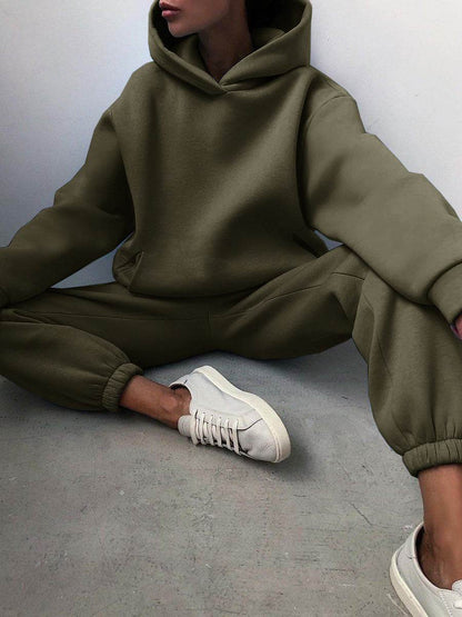 Ensemble Décontracté Femme 2 Pièces – Sweat à Capuche & Pantalon de Jogging - Clairea Boutique