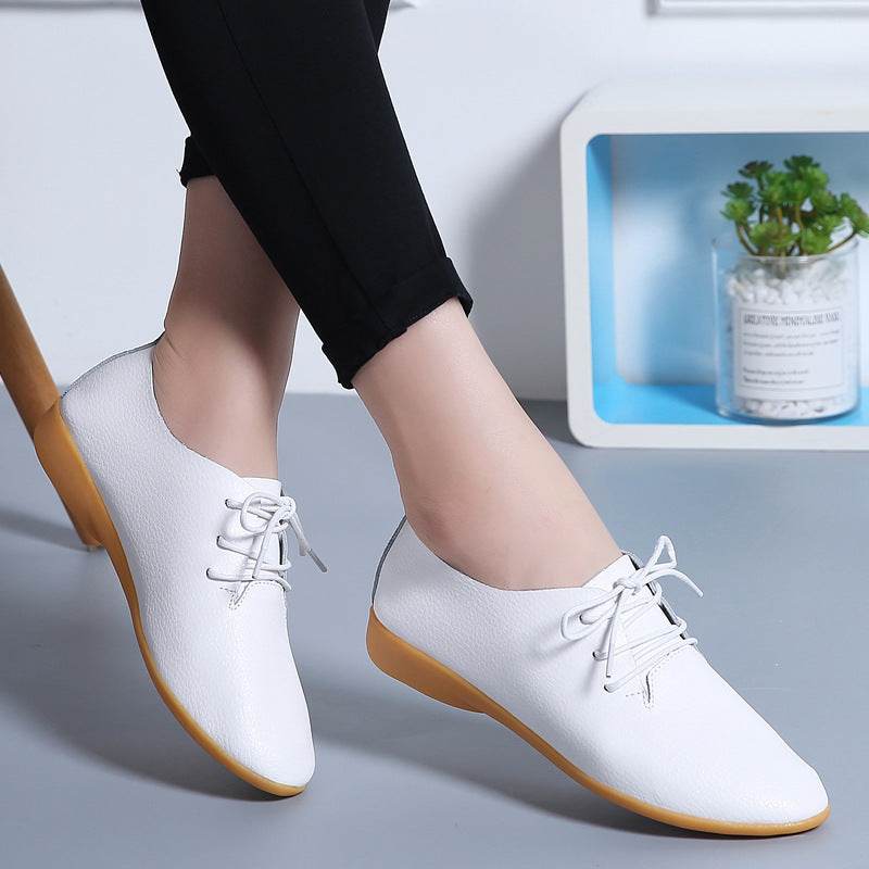 Chaussures blanches plates - Clairea Boutique