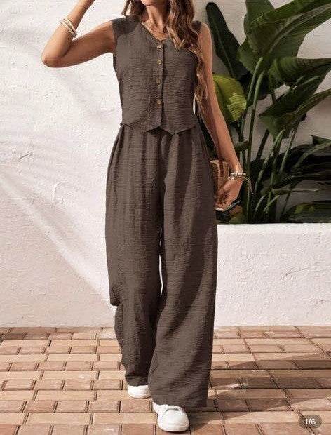 Ensemble Lin Femme 2 Pièces - Clairea Boutique