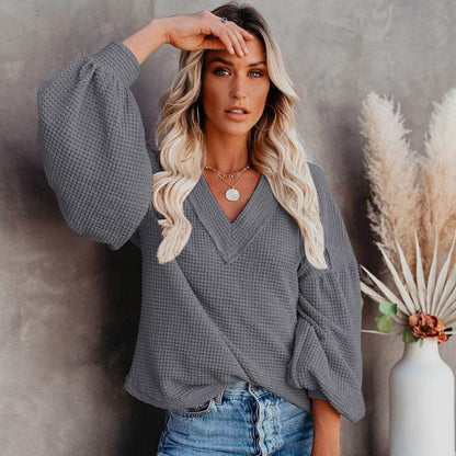 T-shirt Chic à Col V - Clairea Boutique