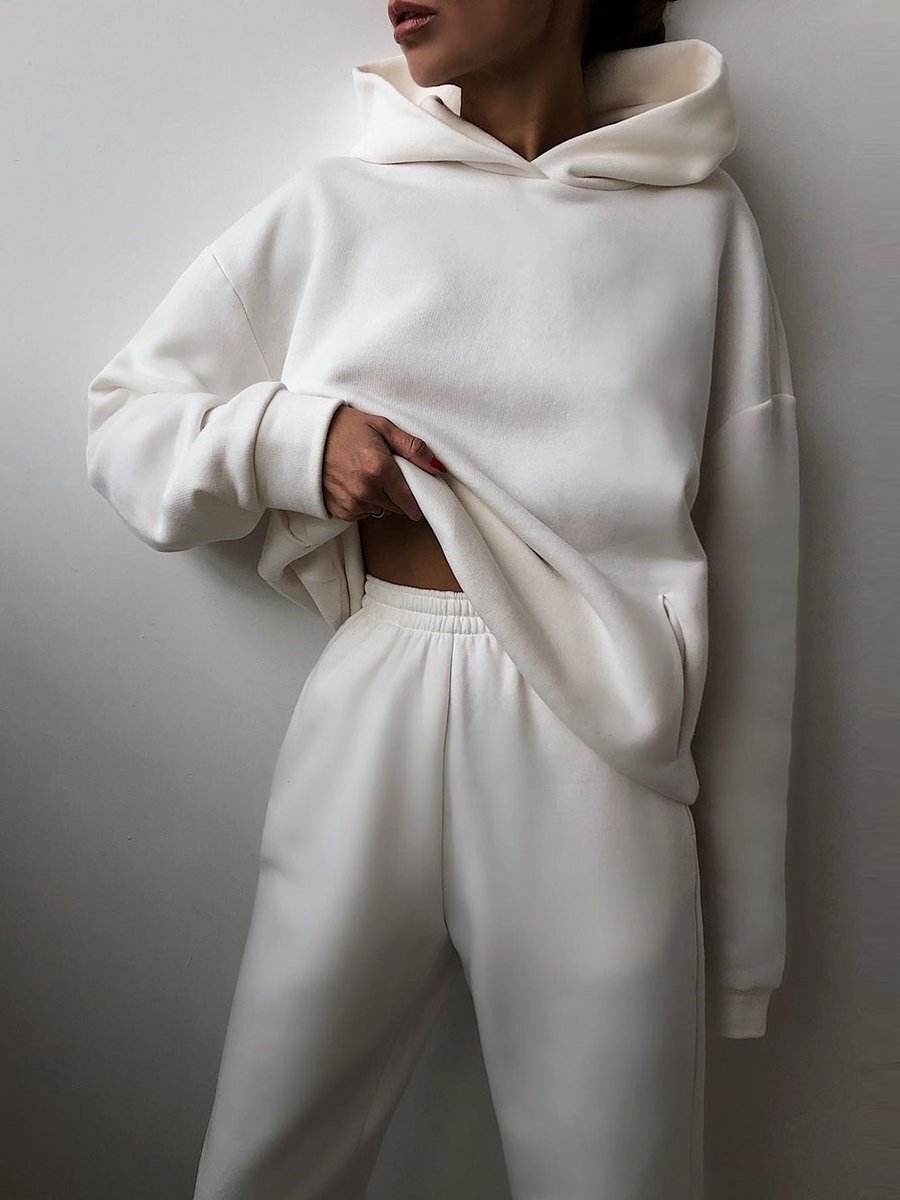 Ensemble Décontracté Femme 2 Pièces – Sweat à Capuche & Pantalon de Jogging - Clairea Boutique