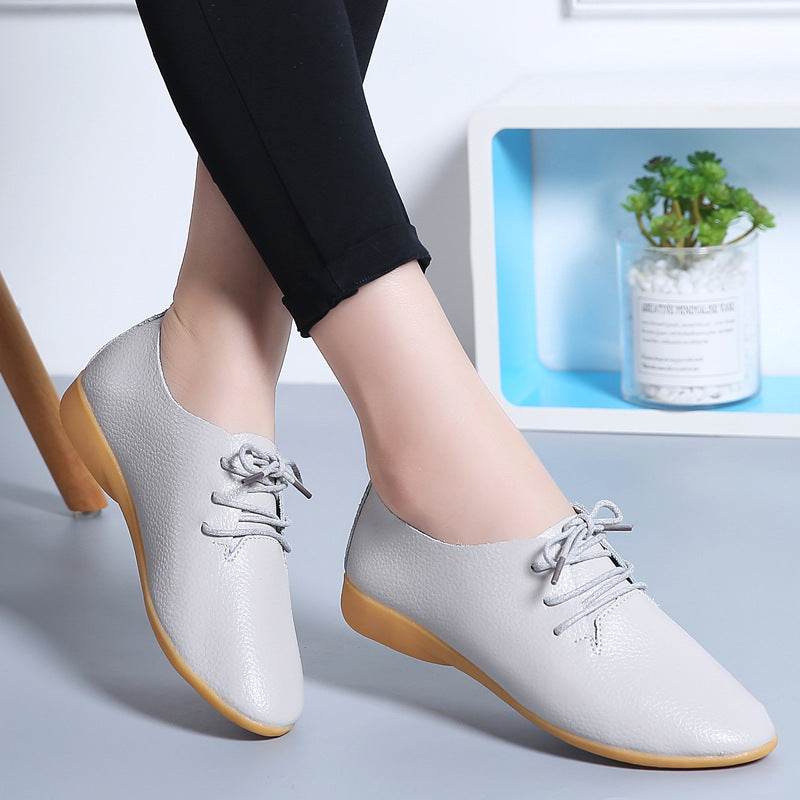 Chaussures blanches plates - Clairea Boutique