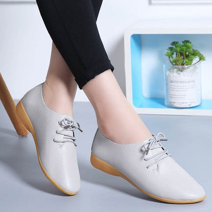 Chaussures blanches plates - Clairea Boutique