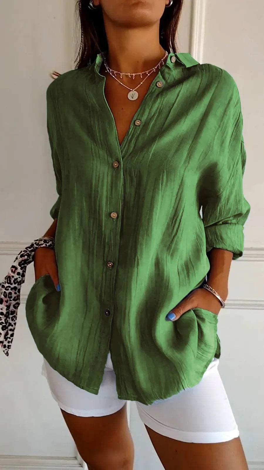 Chemise Femme à Col Revers - Clairea Boutique