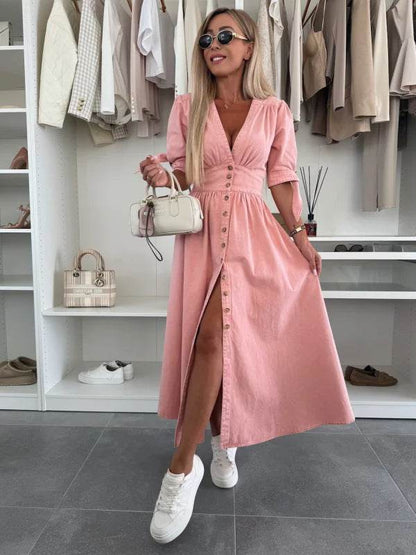 Robe Longue en Denim - Clairea Boutique