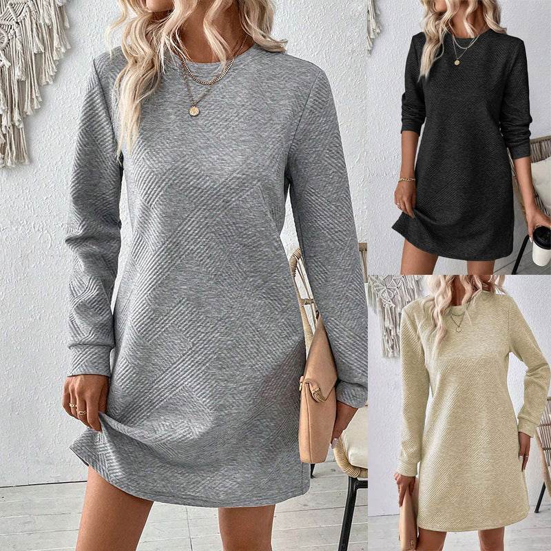 Robe Mi-longue à Motif Carreaux - Clairea Boutique