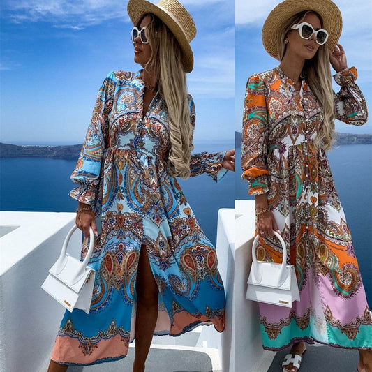 Robe Bohème Vintage à Imprimé Floral - Clairea Boutique