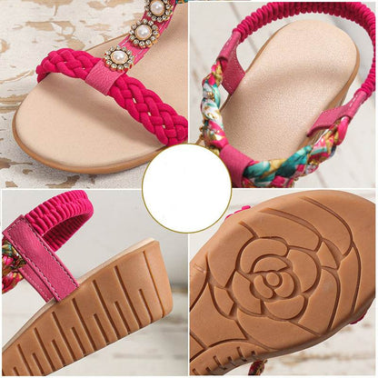 Sandales Tressées Bohèmes - Clairea Boutique