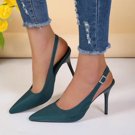 Escarpins à Talons Hauts avec Bout Pointu et Boucle Élégante - Clairea Boutique