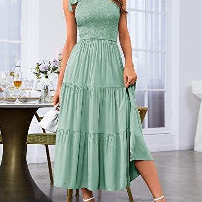 Nouvelle Robe d'Été Élégante à Épaule - Clairea Boutique