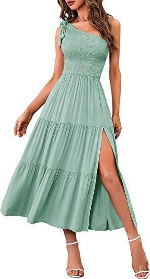 Nouvelle Robe d'Été Élégante à Épaule - Clairea Boutique