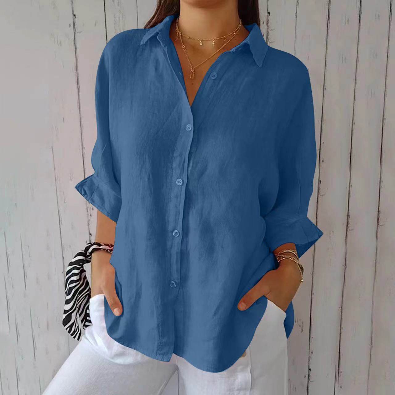 Chemise Femme à Col Revers - Clairea Boutique