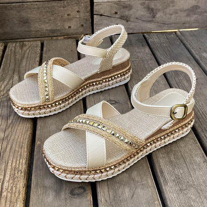 Sandales Compensées Confortables d’Été - Clairea Boutique