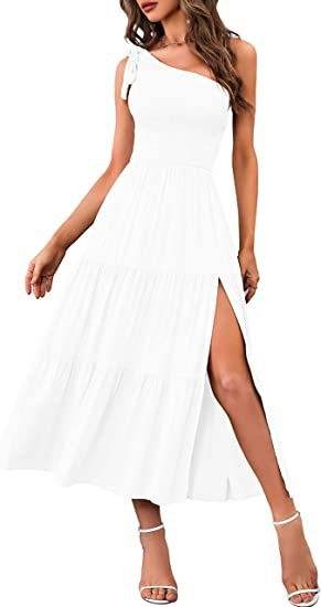 Nouvelle Robe d'Été Élégante à Épaule - Clairea Boutique