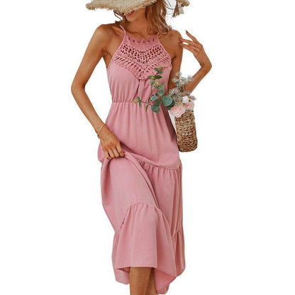 Robe Bohème Mi-longue à Bretelles - Clairea Boutique