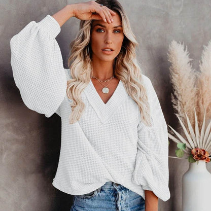 T-shirt Chic à Col V - Clairea Boutique