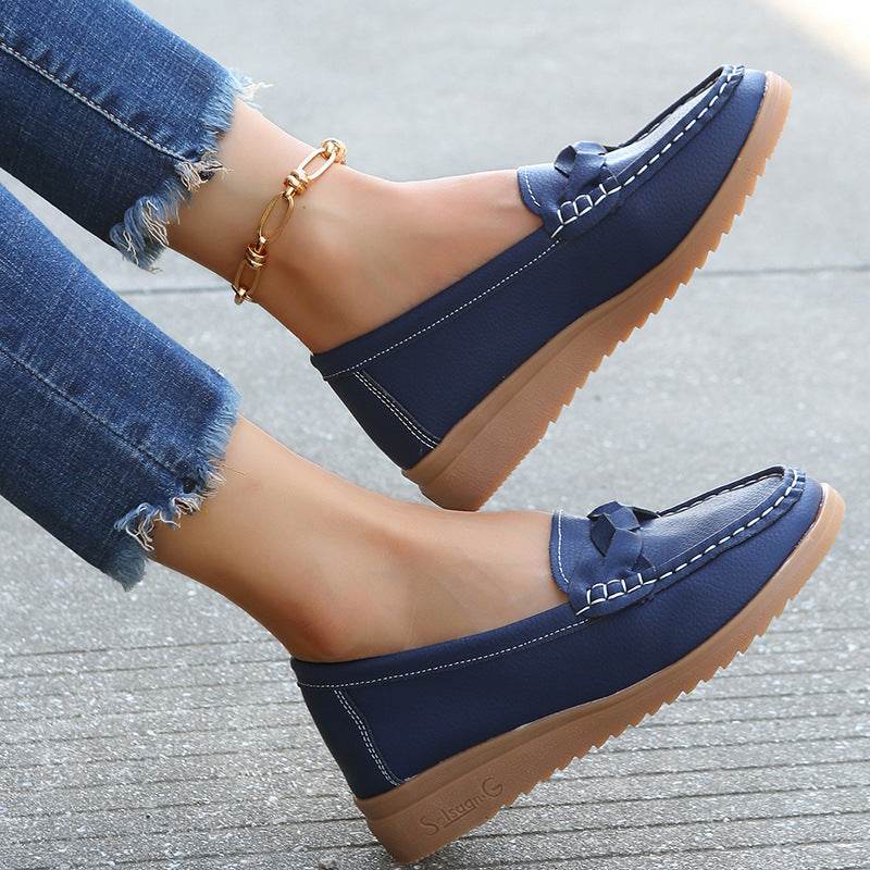 Chaussures Plates à Motif Tissé - Clairea Boutique
