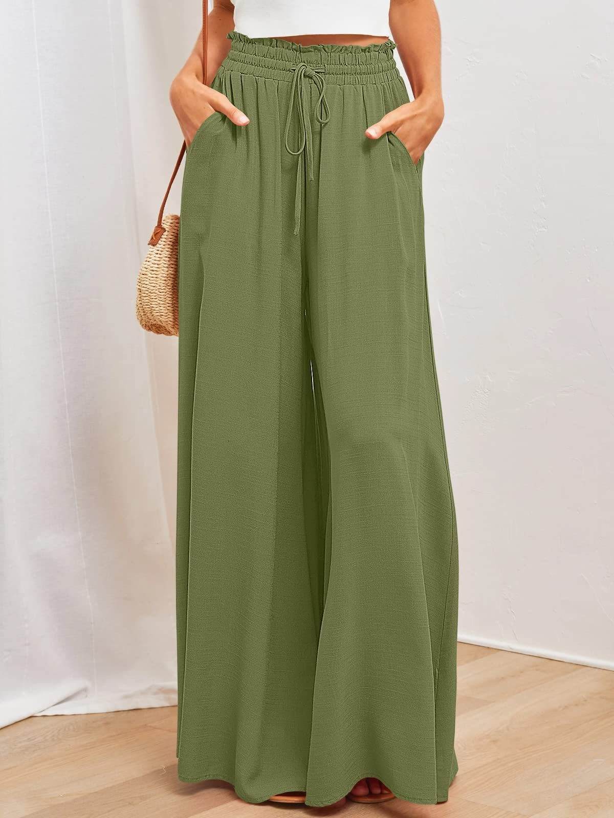 Pantalon de Détente Large et Confortable avec Poches - Clairea Boutique
