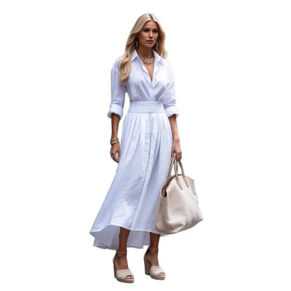 Robe Flottante à Taille Serrée - Clairea Boutique