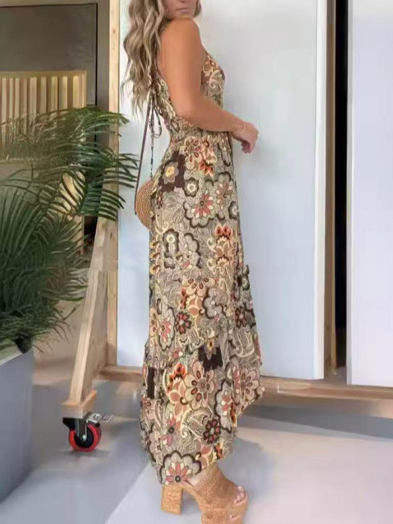 Robe à Bretelles Style Bord de Mer - Clairea Boutique